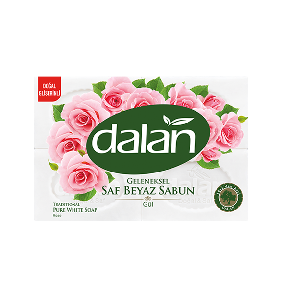 Dalan Geleneksel Saf Beyaz Banyo Sabunu Gül 