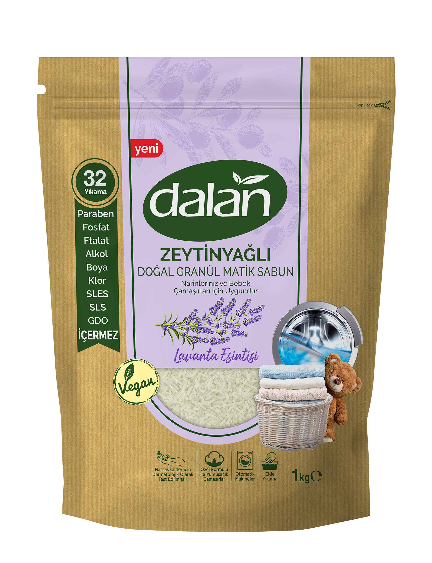 Dalan Zeytinyağlı Doğal Granül Matik Sabun Lavanta Esintisi